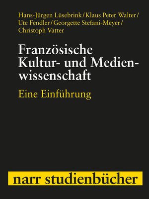 cover image of Französische Kultur- und Medienwissenschaft